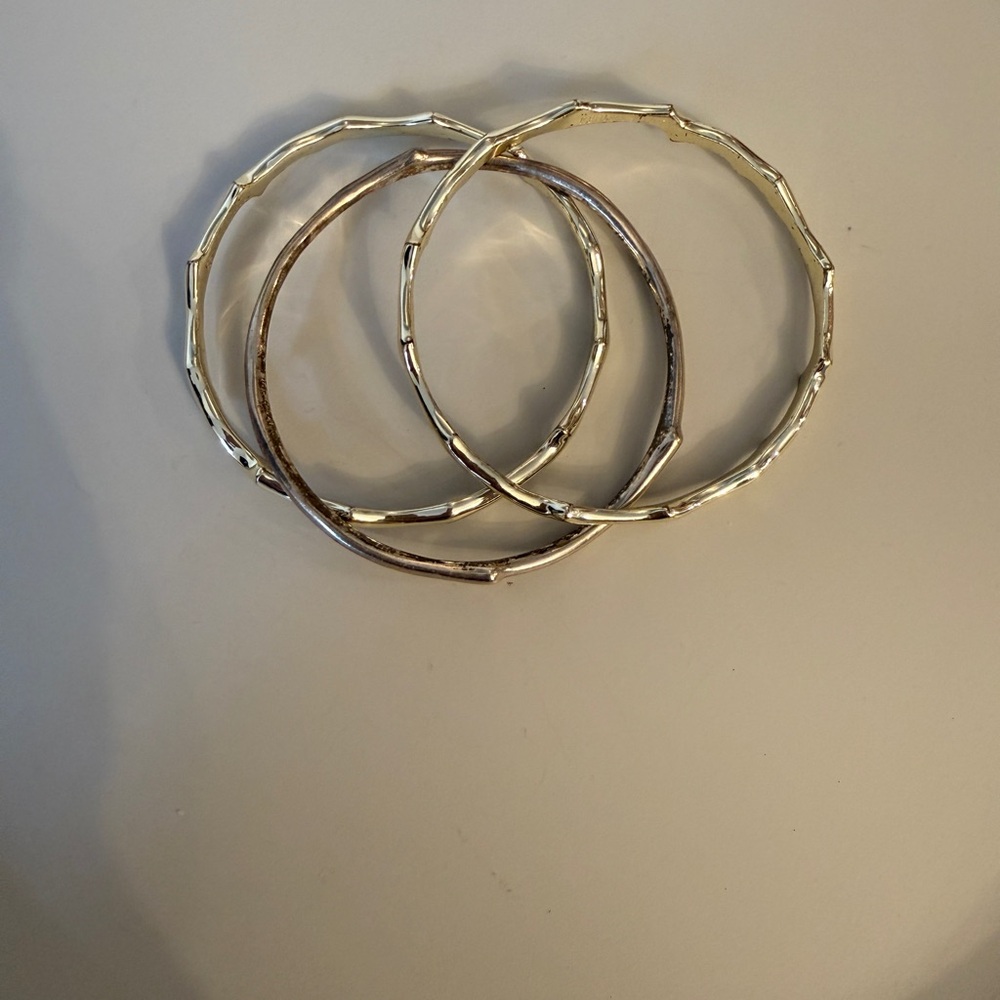 Kendra Scott Gold & Silver Bamboo-Inspired Bracelets